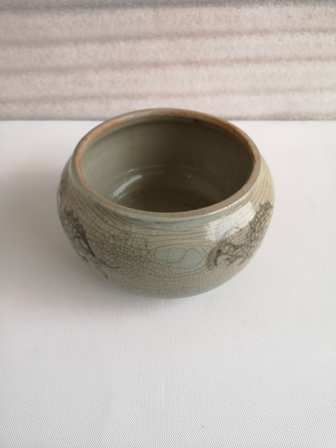 古玩陶瓷清代印花魚紋洗拍賣，當前價格680元