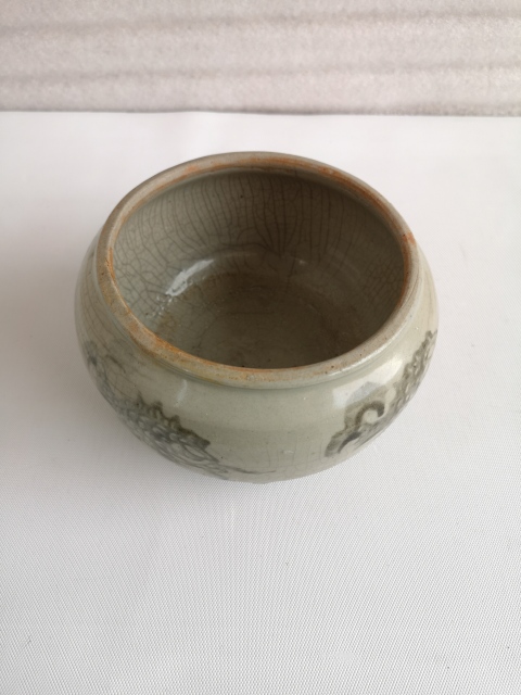 古玩陶瓷清代印花魚紋洗拍賣，當前價格680元