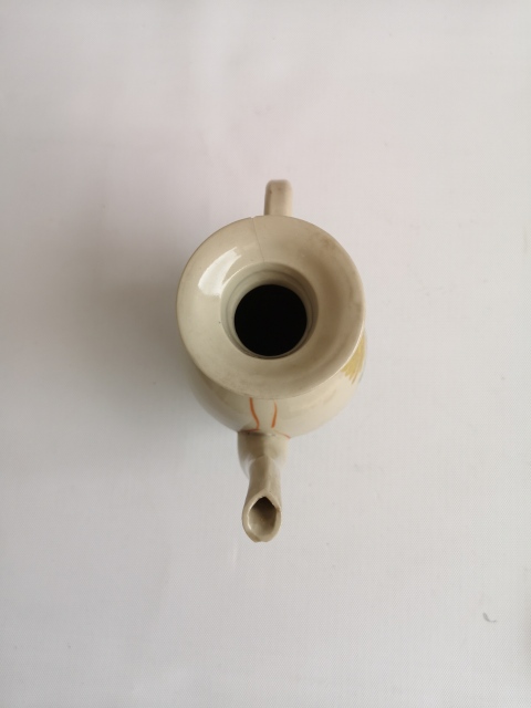 古玩陶瓷上世紀(jì)早期花卉紋執(zhí)壺拍賣，當(dāng)前價格68元
