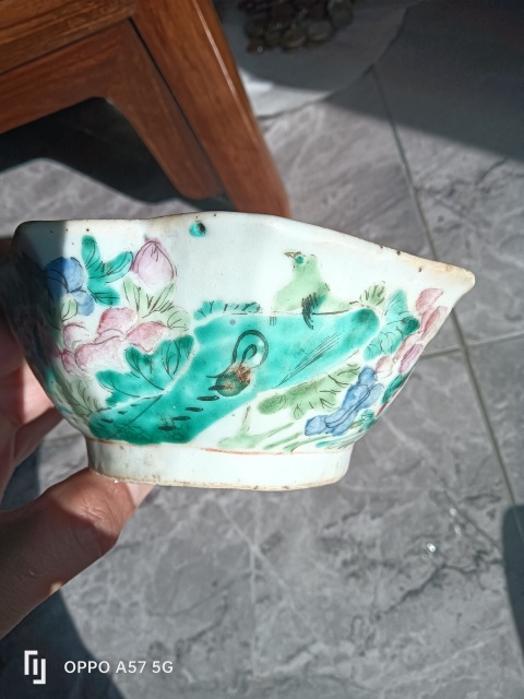 古玩陶瓷花口碗拍賣,當前價格150元