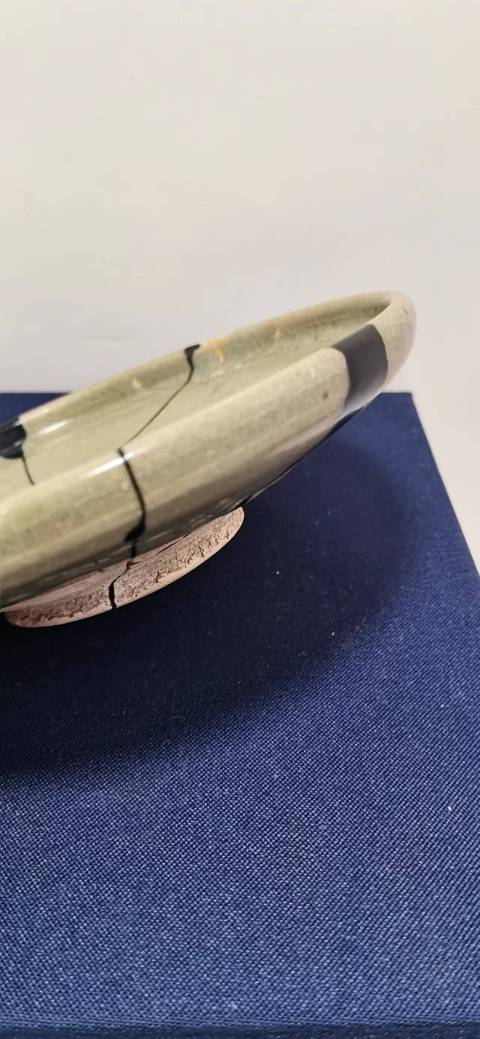 古玩陶瓷元：鈞窯青釉盤拍賣，當前價格4500元