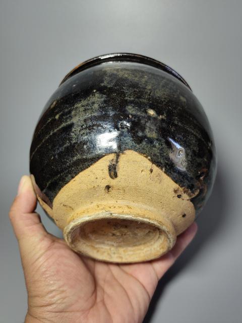 古玩陶瓷耀州黑釉深腹缽拍賣,當前價格5500元
