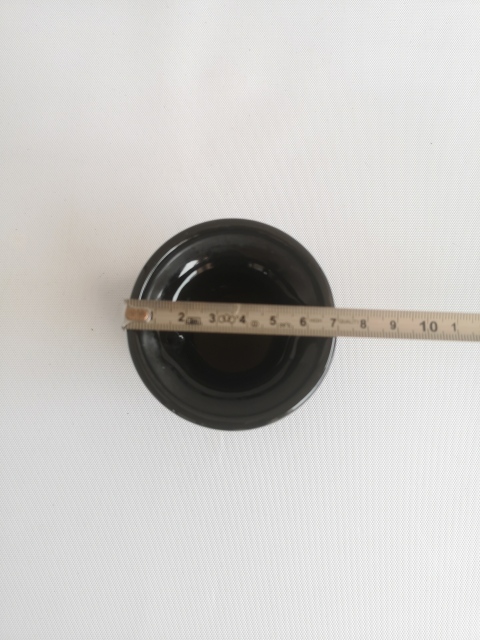 古玩陶瓷六十至八十年代黑釉盤口瓶拍賣，當前價格150元