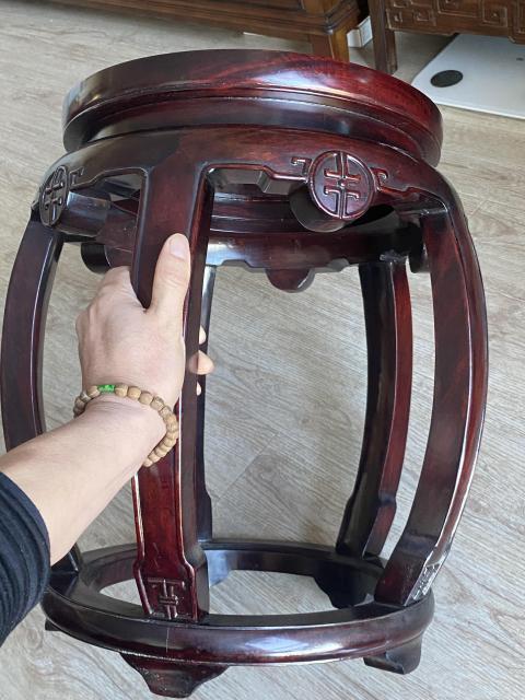 古玩雜項鼓櫈拍賣,當前價格1800元