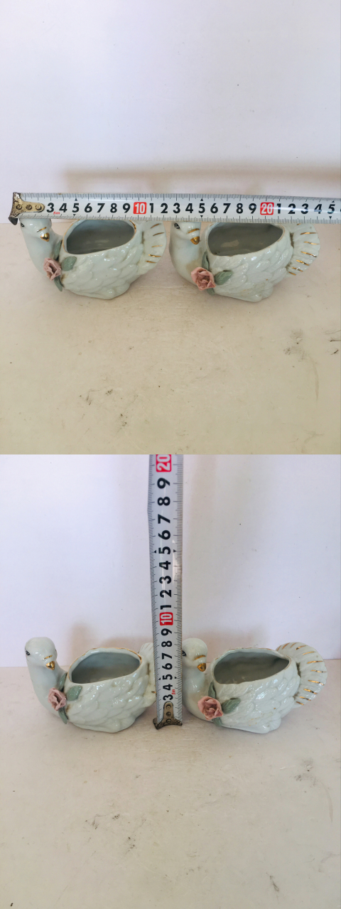 古玩陶瓷鴨子水洗一對拍賣,當前價格69元