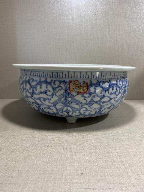古玩陶瓷清代早期德化窯青花香爐拍賣，當(dāng)前價(jià)格1800元
