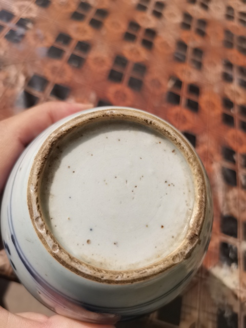 古玩陶瓷乾隆青花山水人物罐(景德鎮窯口)拍賣，當前價格888元