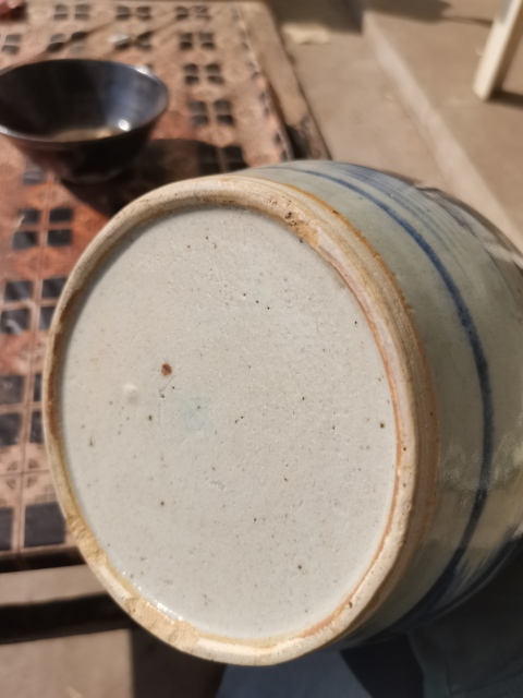 古玩陶瓷乾隆青花山水人物罐拍賣,當前價格3888元