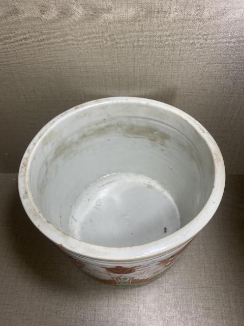 古玩陶瓷晚清礬紅龍紋香爐拍賣，當前價格2000元