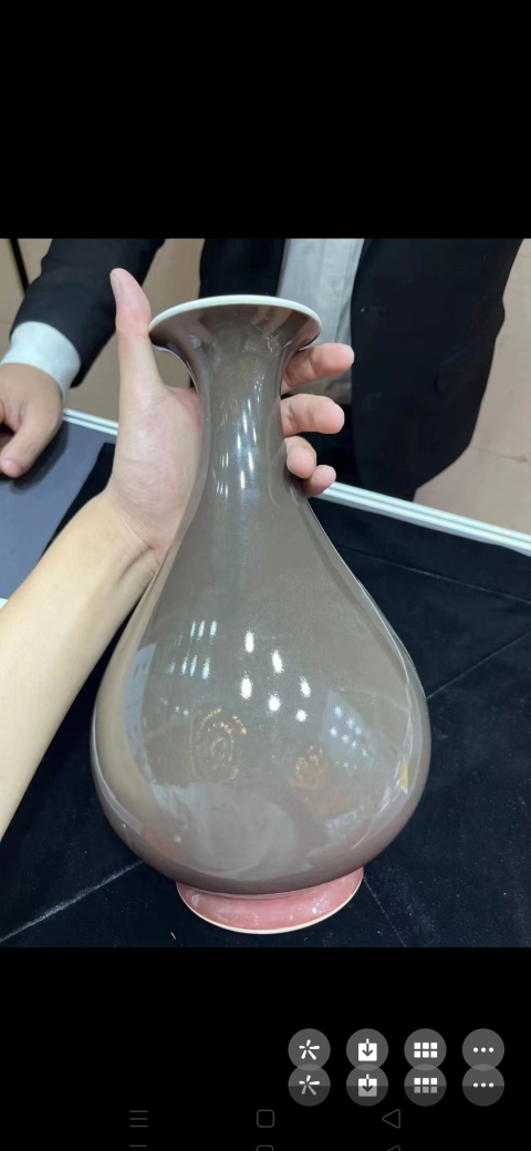 古玩陶瓷霽紅釉玉壺春瓶拍賣,當前價格870000元