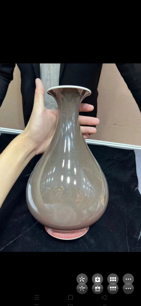 古玩陶瓷霽紅釉玉壺春瓶拍賣,當前價格870000元