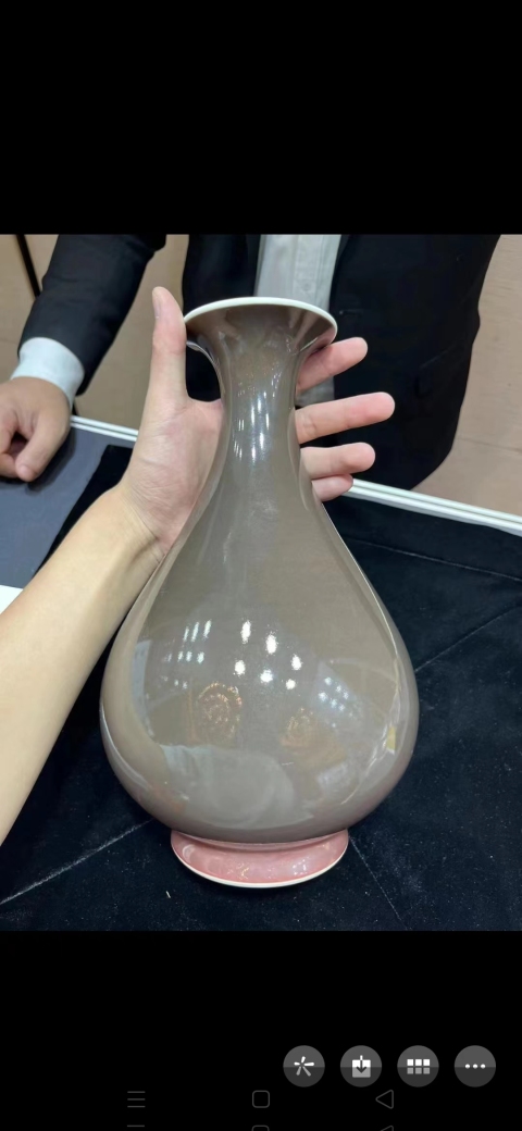 古玩陶瓷霽紅釉玉壺春瓶拍賣,當前價格870000元