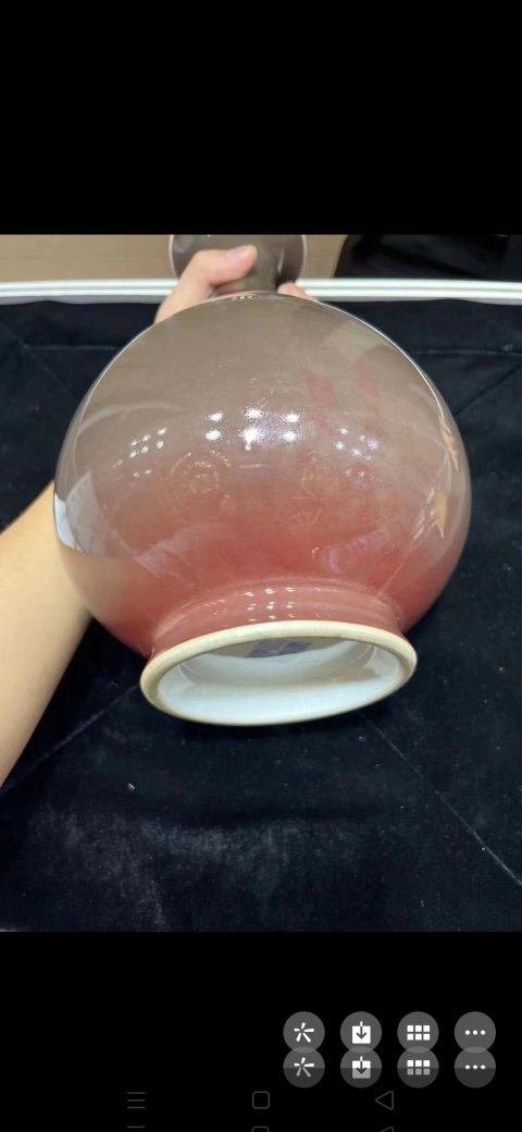 古玩陶瓷霽紅釉玉壺春瓶拍賣,當前價格870000元