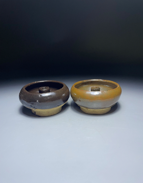 古玩陶瓷油燈一對拍賣,當前價格288元