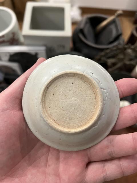 古玩陶瓷明末山水紋青花盤拍賣,當前價格499元