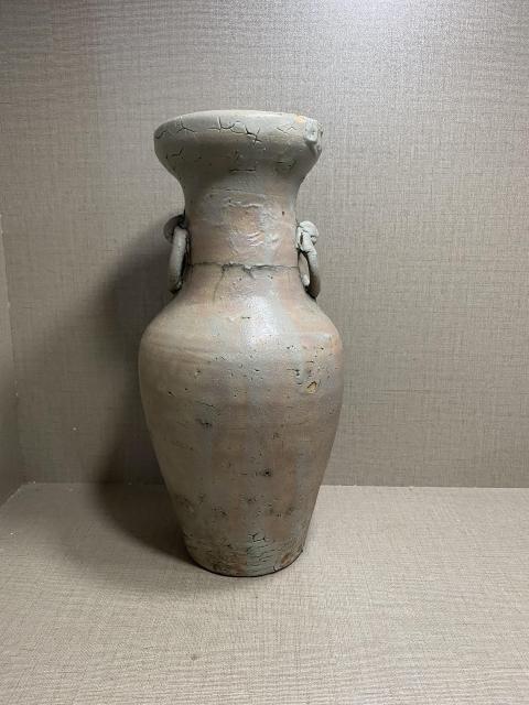 古玩陶瓷宋代雙耳盤口瓶拍賣，當前價格280元