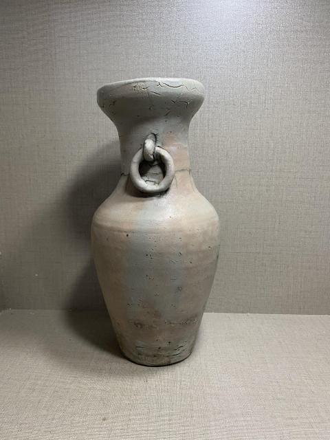 古玩陶瓷宋代雙耳盤口瓶拍賣，當前價格280元