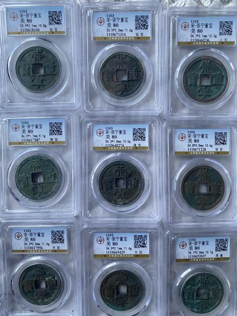 古玩錢幣崇寧重寶一組拍賣，當前價格4800元