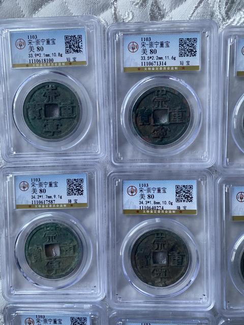 古玩錢幣崇寧重寶一組拍賣，當前價格4800元