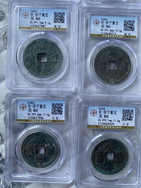 古玩錢幣崇寧重寶一組拍賣，當前價格4800元
