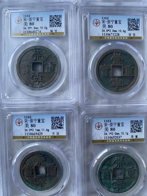古玩錢幣崇寧重寶一組拍賣，當前價格4800元