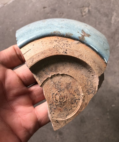古玩陶瓷金元鈞窯正窯口大碗標(biāo)本拍賣(mài)，當(dāng)前價(jià)格2600元