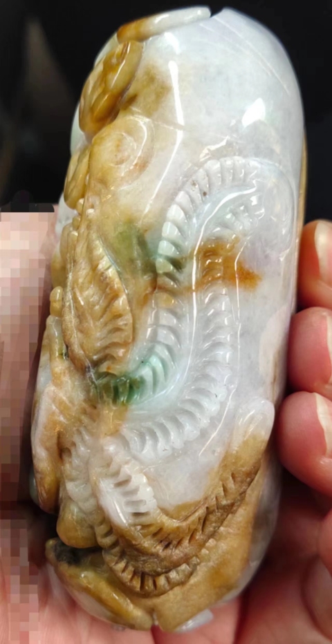 古玩玉器龍鳳擺件把件拍賣，當(dāng)前價格7999元