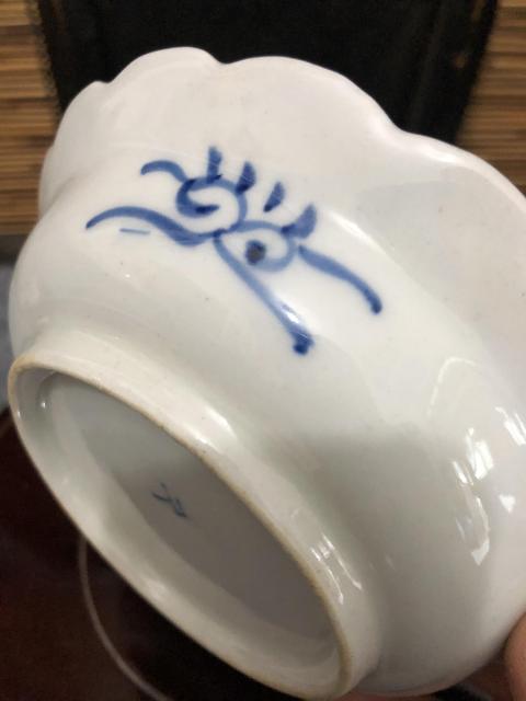 古玩陶瓷民國山水紋青花盤拍賣，當(dāng)前價(jià)格800元