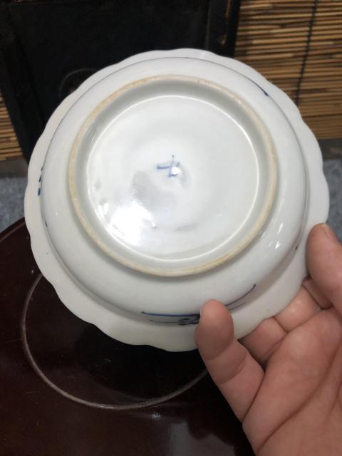 古玩陶瓷民國山水紋青花盤拍賣，當(dāng)前價(jià)格800元