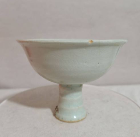 古玩陶瓷青白釉高足杯拍賣，當前價格6000元