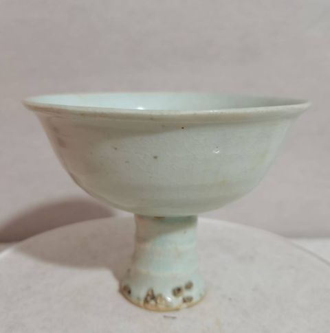 古玩陶瓷青白釉高足杯拍賣，當前價格6000元