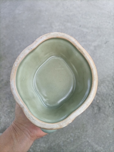 古玩陶瓷冬青釉鳳首扁壺拍賣，當前價格600元