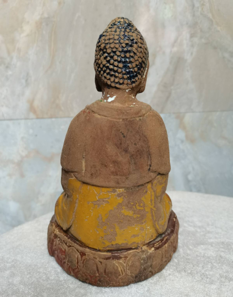 古玩雜項明泥塑佛拍賣,當前價格6000元
