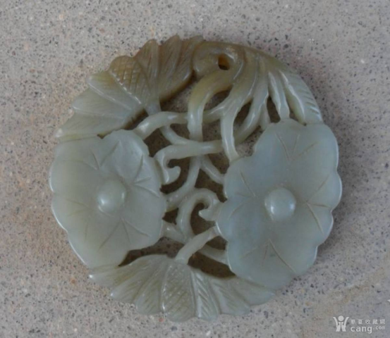 域鉴古玩】和田玉雕莲荷玉佩拍卖价格/图片/值多少钱