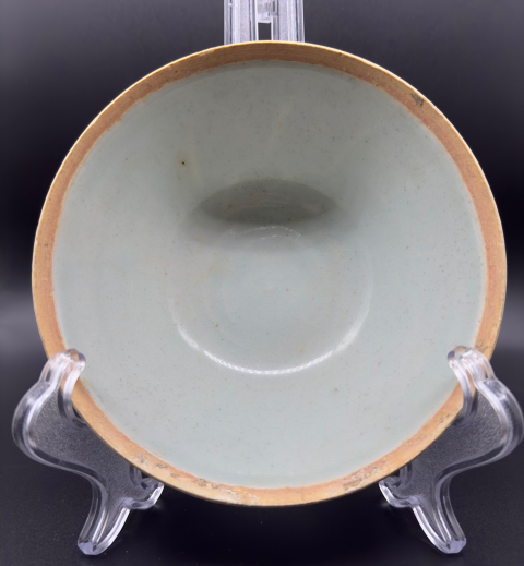 古玩陶瓷南宋湖田影青釉刻劃雙層仰蓮紋面包碗（已保真）拍賣，當前價格6666元