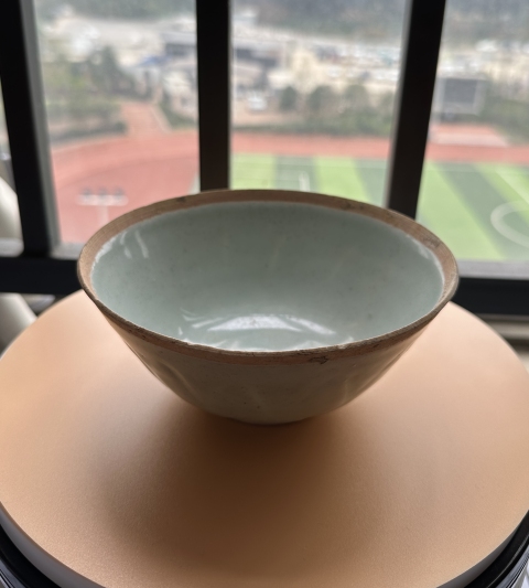 古玩陶瓷南宋湖田影青釉刻劃雙層仰蓮紋面包碗（已保真）拍賣，當前價格6666元