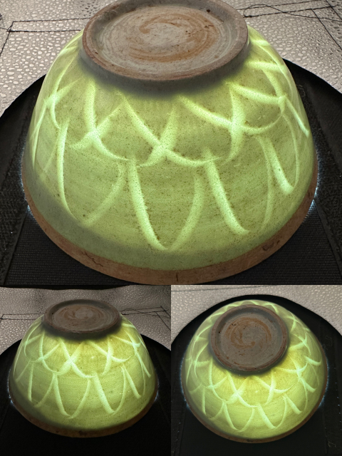 古玩陶瓷南宋湖田影青釉刻劃雙層仰蓮紋面包碗（已保真）拍賣，當前價格6666元