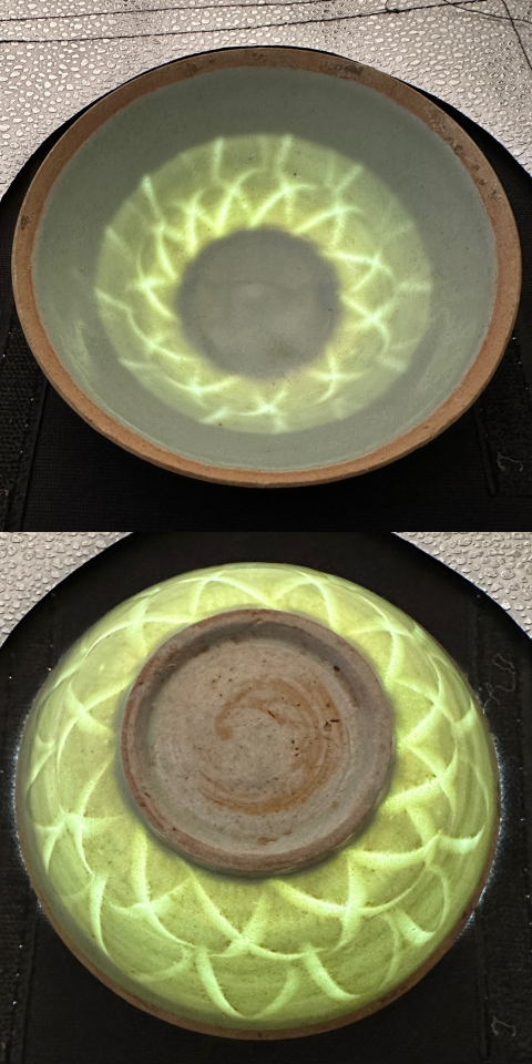 古玩陶瓷南宋湖田影青釉刻劃雙層仰蓮紋面包碗（已保真）拍賣，當前價格6666元