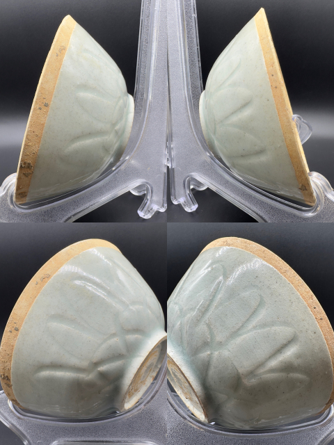 古玩陶瓷南宋湖田影青釉刻劃雙層仰蓮紋面包碗（已保真）拍賣，當前價格6666元