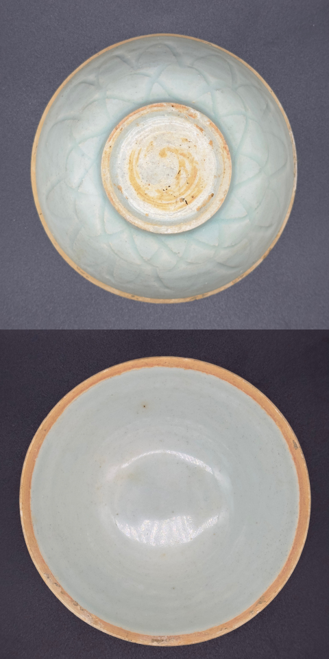 古玩陶瓷南宋湖田影青釉刻劃雙層仰蓮紋面包碗（已保真）拍賣，當前價格6666元