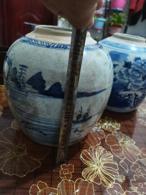古玩陶瓷乾隆青花山水最最大號(hào)罐,罐子王,看圖片拍賣,當(dāng)前價(jià)格2888元