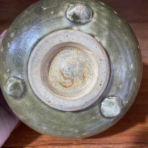 古玩陶瓷明代龍泉窯三足爐拍賣，當前價格5000元