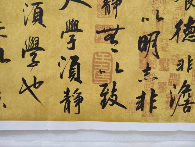 古玩字畫中國硬筆書法協會會員，廣西書法家協會會員謝龍生老師真跡精品書法收藏帶合影拍賣，當前價格788元