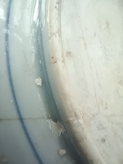 古玩陶瓷（虧出，不議價）清早期摩羯龍紋青花盤拍賣，當前價格1200元
