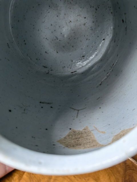 古玩陶瓷晚清牡丹紋青花罐拍賣，當前價格650元