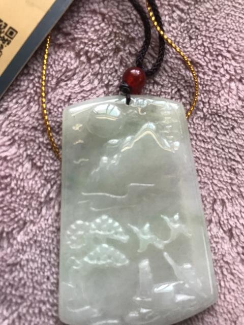 古玩玉器翡翠山水牌拍賣，當前價格800元