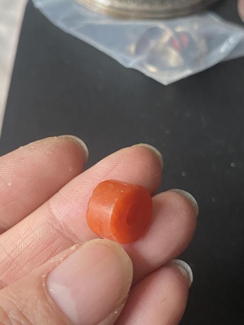 古玩雜項瑪瑙剁珠一顆拍賣,當前價格1300元