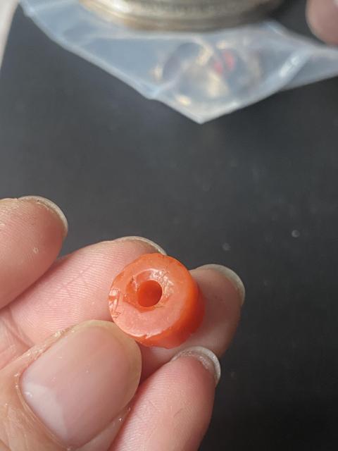 古玩雜項瑪瑙剁珠一顆拍賣,當前價格1300元