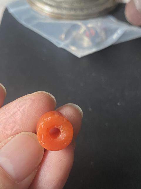 古玩雜項瑪瑙剁珠一顆拍賣,當前價格1300元