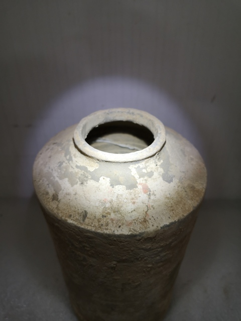 古玩陶瓷唐代灰陶罐拍賣，當前價格350元